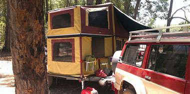 Camper Trailer with Quad Bike Storage