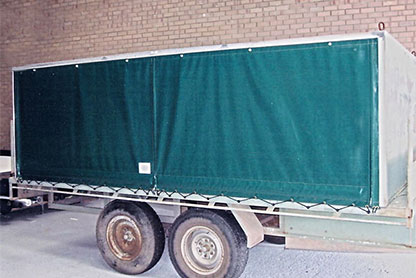 Customised trailer canopy to transport homing pigeons